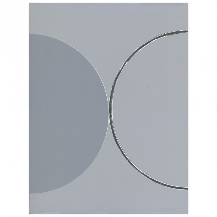 Décalage #06, 2022Peinture vinylique sur toile marouflée sur châssis en aluminium, 24,5 x 32,5 cm 