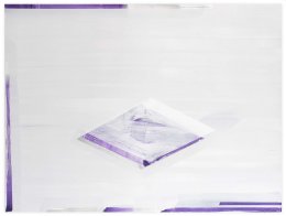 Contour 02, 2017Vinylique sur papier marouflé sur aluminium, 130 x 97 cm