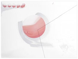 Linéament 01, 2016Vinylique sur papier marouflé sur aluminium, 130x97 cm