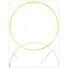  C_N°09, 2024Graphite et peinture vinylique sur papier marouflé sur châssis en aluminium62 x 47 cm