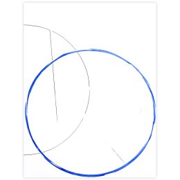  C_N°01, 2024Graphite et peinture vinylique sur papier marouflé sur châssis en aluminium62 x 47 cm