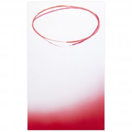 Fil #02Peinture sur papier marouflé sur aluminium, 55x33 cm
