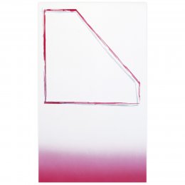 Fil #09Peinture sur papier marouflé sur aluminium, 55x33 cm