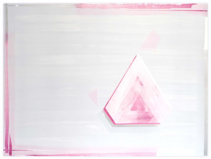 Contour 06, 2017Vinylique sur papier marouflé sur aluminium, 130 x 97 cm