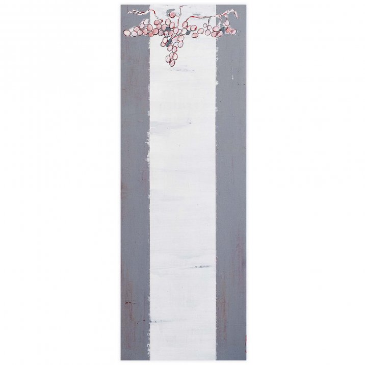 Rectangle rougeHuile sur toile 39x110 cm