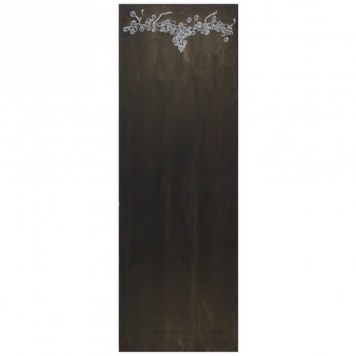 Rectangle noirHuile sur toile 60x170 cm