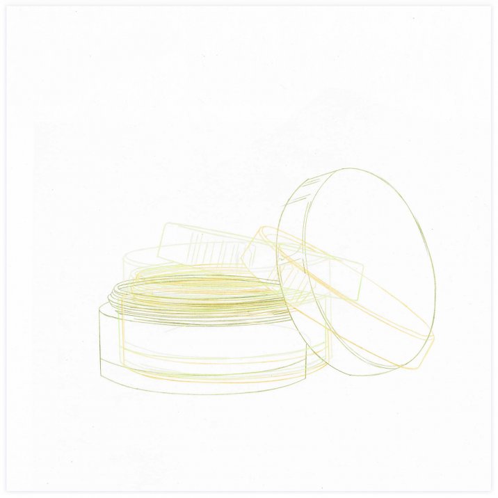  Elliptical box [*->http://www.xtraces.com/2015_02_01_archive.html] Polychrome pencil on paper, 65x50 cm