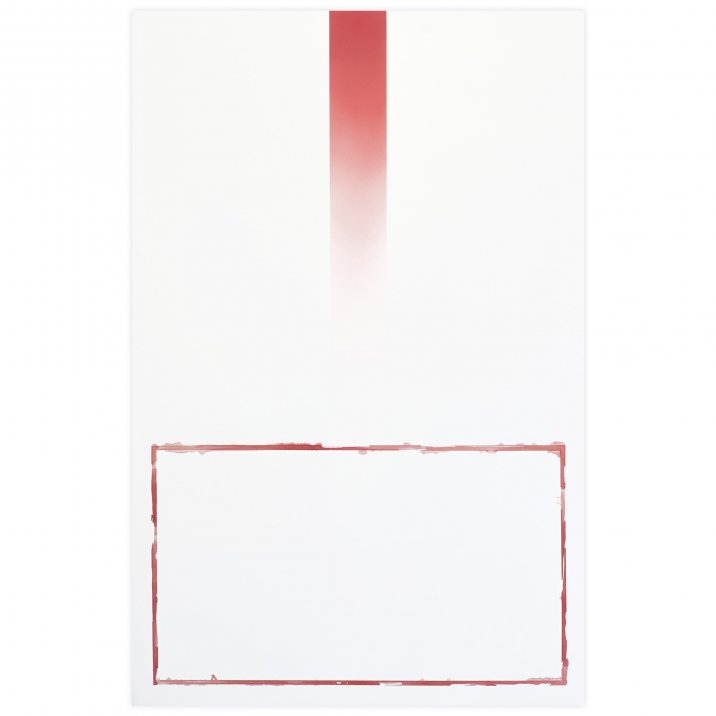 Souffle #10, 2021Vinylique et aquarelle sur toile marouflé sur châssis en aluminium, 65 x 100 cm 