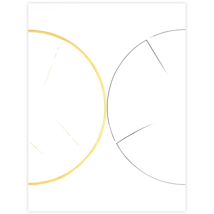  C_N°04, 2024Graphite et peinture vinylique sur papier marouflé sur châssis en aluminium62 x 47 cm