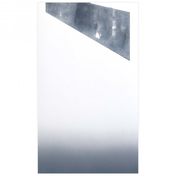 Découpe #03Peinture sur papier marouflé sur aluminium, 27x46 cm