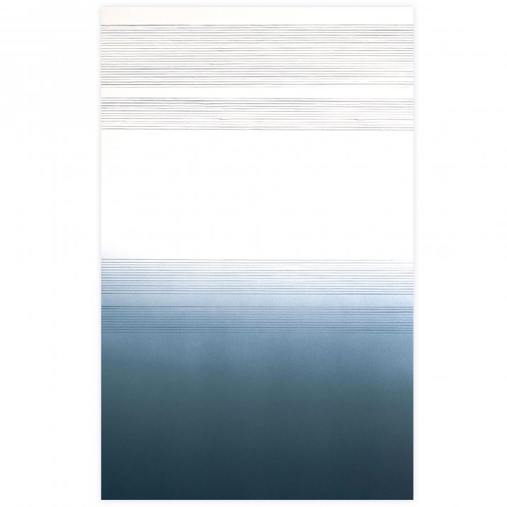 DeuxMilleDixHuit #09, 2018Vinylique sur papier marouflé sur aluminium, 60 x 95 cm - Vendu