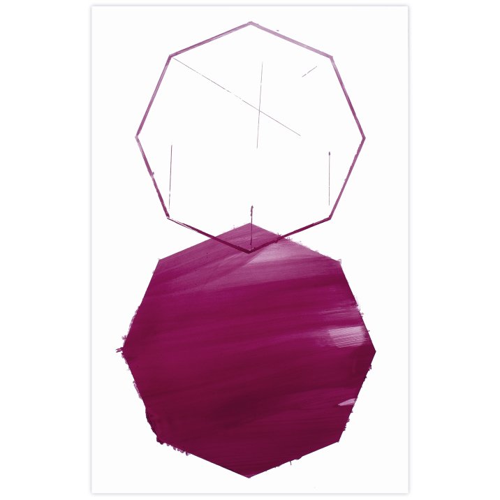 Encore #07, 2023Peinture vinylique sur toile marouflée sur châssis en aluminium, 41 x 63 cm 