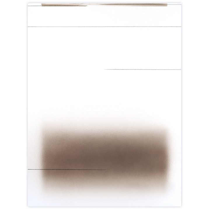  Lignes N°08, 2025Peinture vinylique, graphite et mine polychrome sur papier marouflée sur châssis en aluminium61 x 46 cm