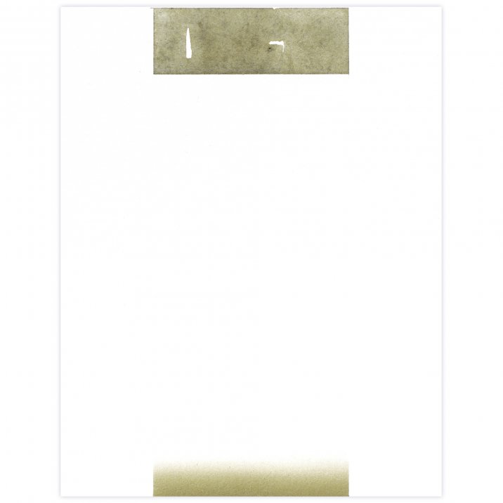 Murmure #12, 2021Peinture vinylique sur papier marouflée sur châssis en aluminium, 18 x 24 cm 