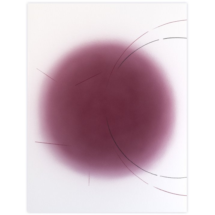  R_N°03, 2024Peinture vinylique, graphite et mine polychrome sur papier marouflé sur châssis en aluminium62 x 47 cm