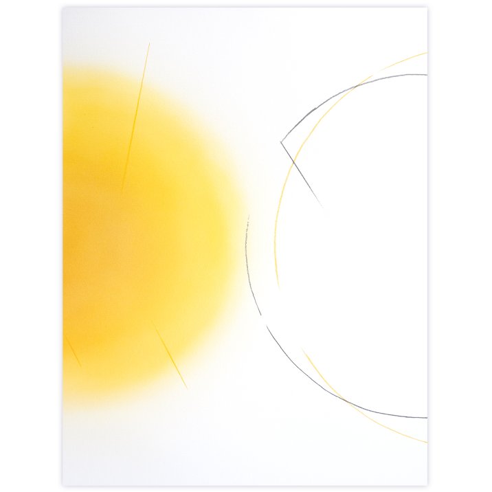  R_N°04, 2024Peinture vinylique, graphite et mine polychrome sur papier marouflé sur châssis en aluminium62 x 47 cm