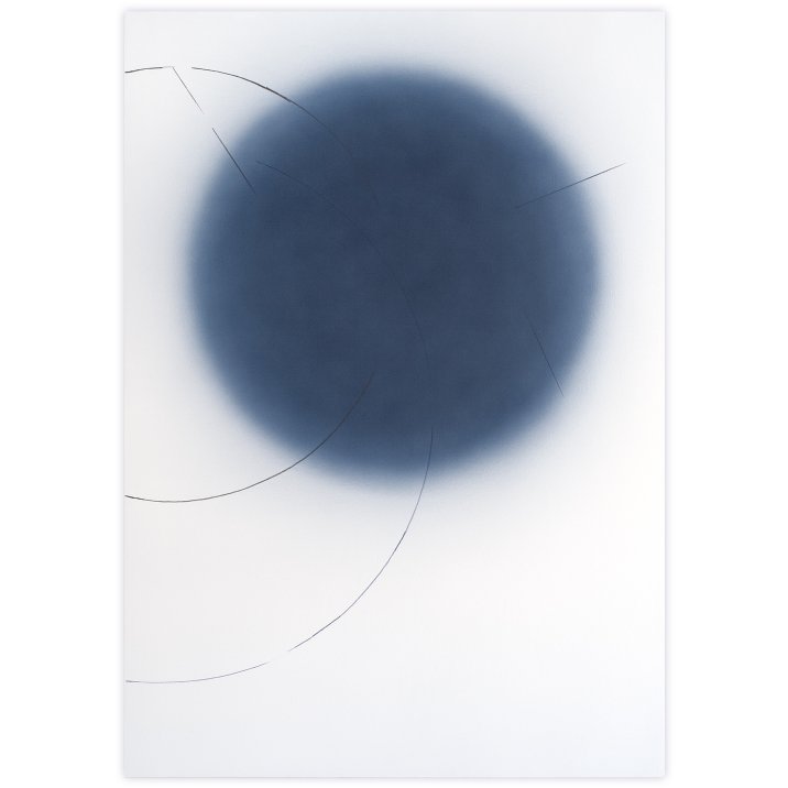  Rond & Carré N°01, 2024Peinture vinylique, graphite et mine polychrome sur toile marouflée sur châssis en aluminium116 x 81 cm