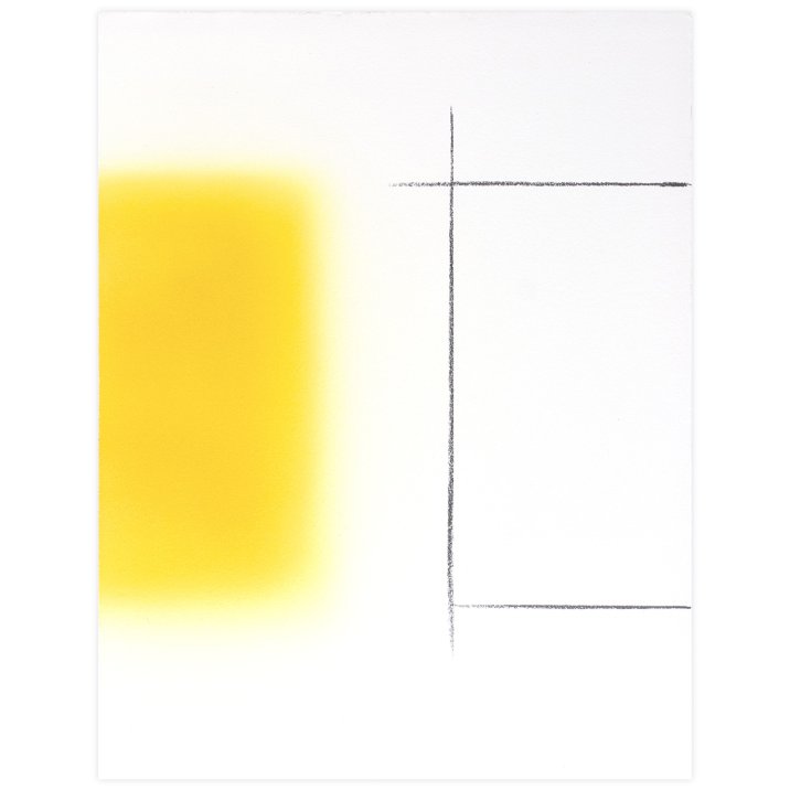  Square N°04, 2024Peinture vinylique et graphite sur toile marouflé sur châssis en aluminium26,5 x 20,5 cm
