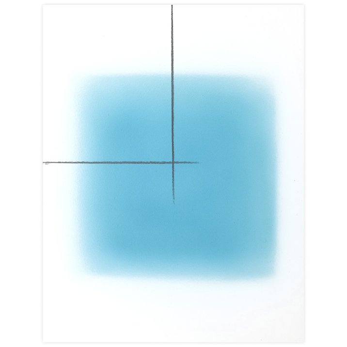  Square N°07, 2024Peinture vinylique et graphite sur toile marouflé sur châssis en aluminium20,5 x 26,5 cm
