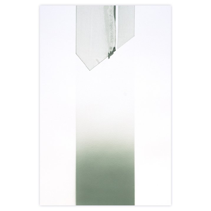 Trio N°02, 2026Vinylique painting, lead on paper pasted on aluminum frame 61 x 40 cm